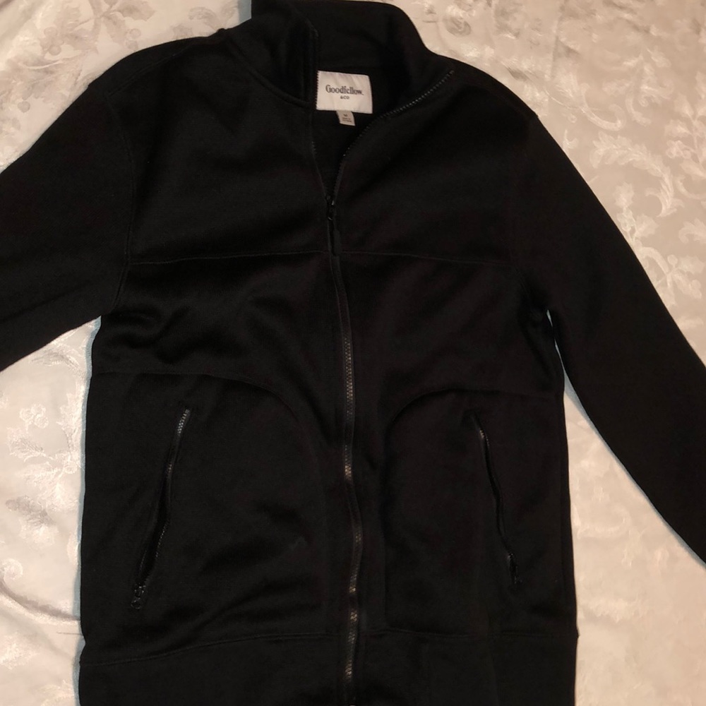 black zipper jacket